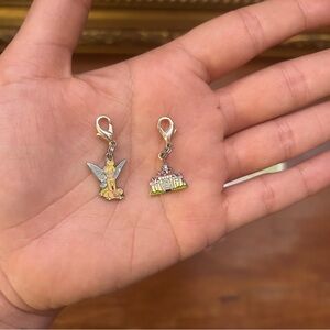 Disney Tinker Bell & Sleeping Beauty Castle Charm Set – Enamel Clip Charms